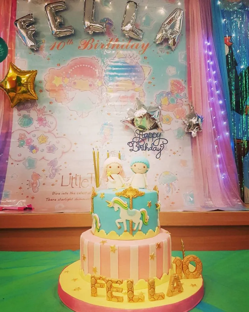 20. Little Twin Stars Birthday Cake — photo inspiration