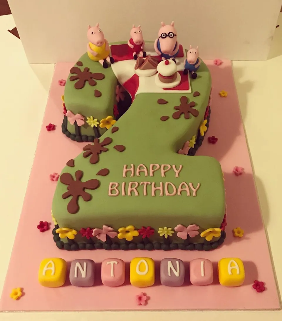 2- Cakes designed in the shape of the number 2 — photo inspiration