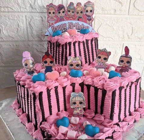10. Lol Surprise Square Piece Cake! — photo inspiration