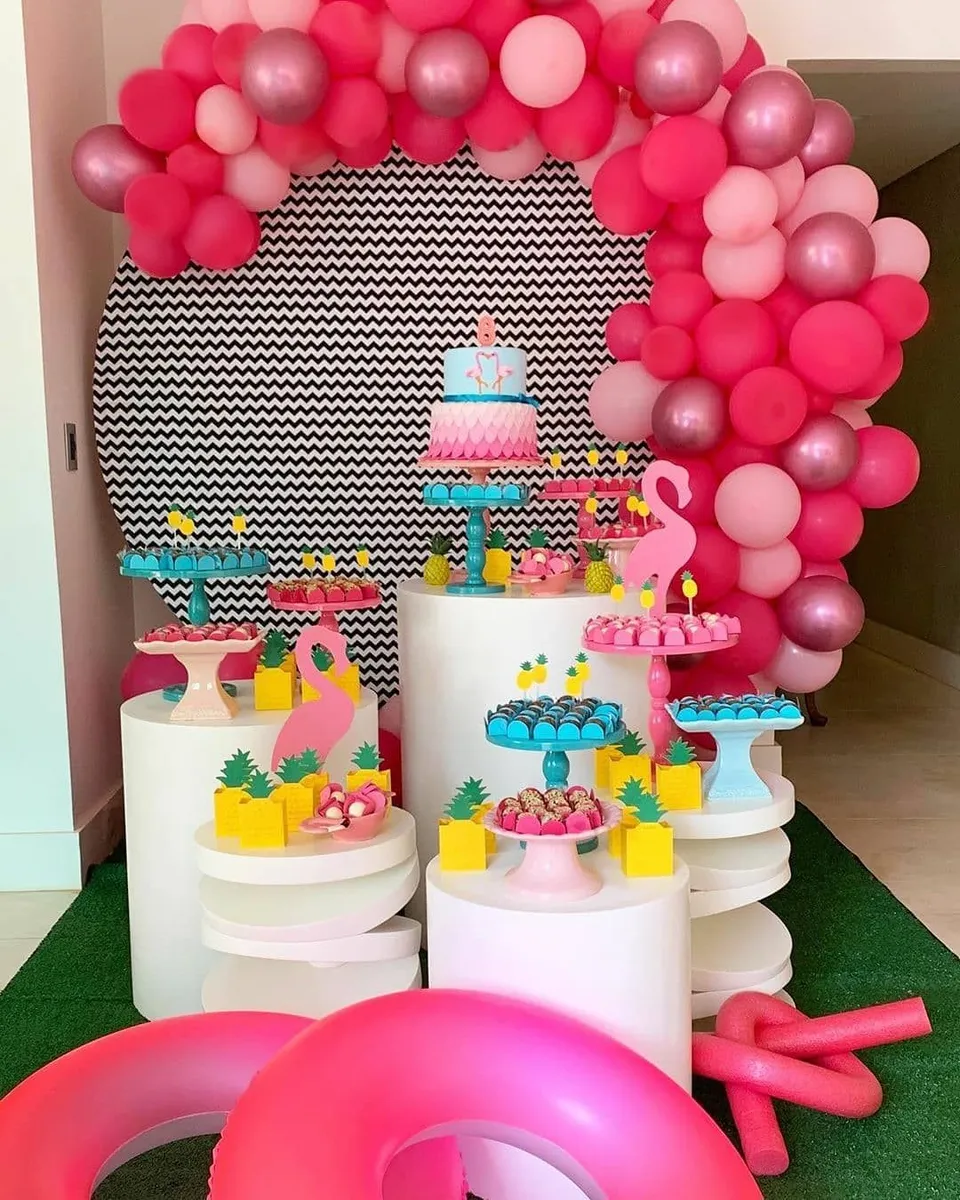 5- Balloon Theme for baby girl 1st birthday themes of 2026 — photo inspiration