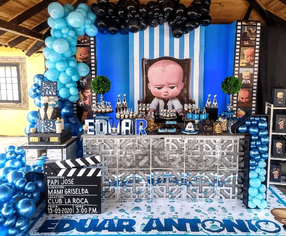 14. Baby Boss Backdrop Banner — photo inspiration