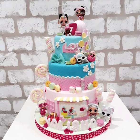 4. 3 Tier Lol Surprise Birthday Cake — photo inspiration