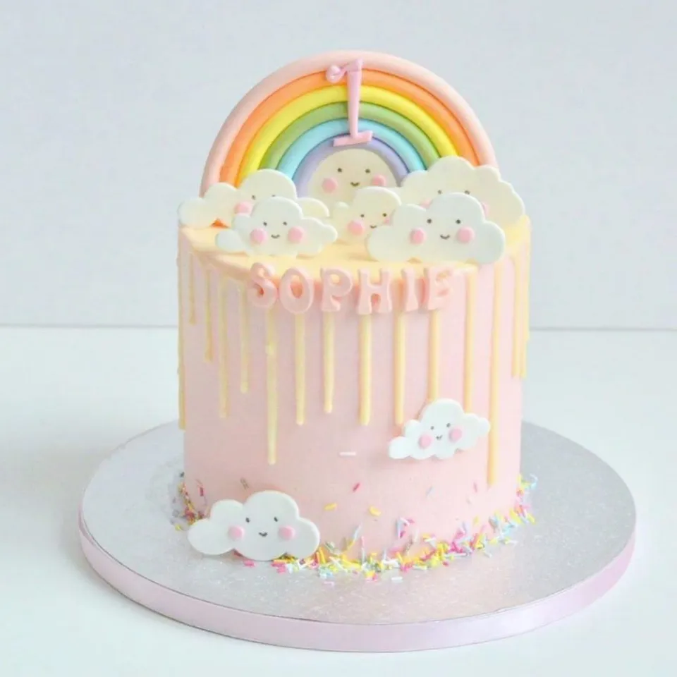1st Baby Girl Birthday Party Cakes — inspiration 24