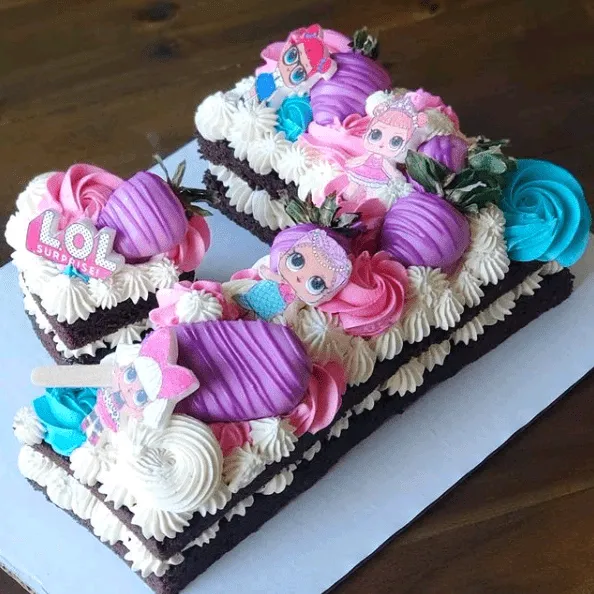 13. Birthday Cake In The Form Of Numbers — photo inspiration
