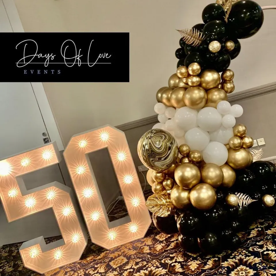 7. Black White Balloon Theme — photo inspiration