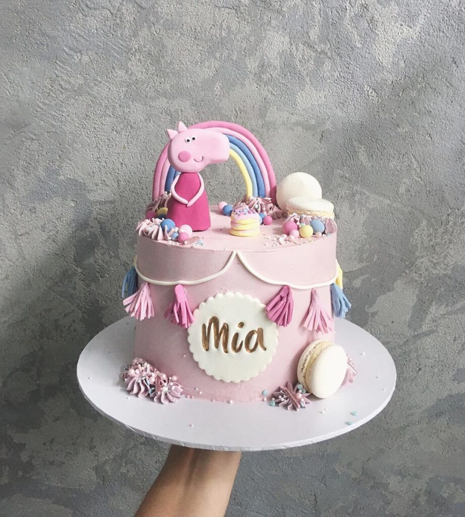 1st baby girl birthday party cake