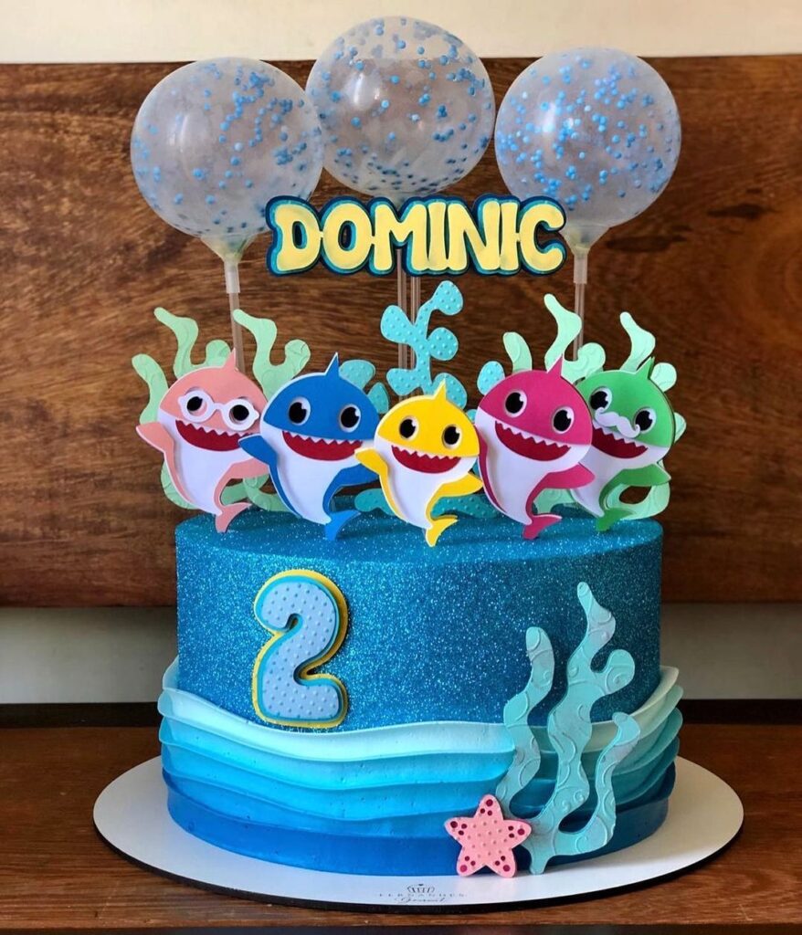 Baby Shark Birthday Cake baby shark birthday cake