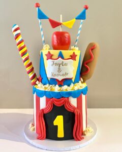 1st baby boy birthday party cake