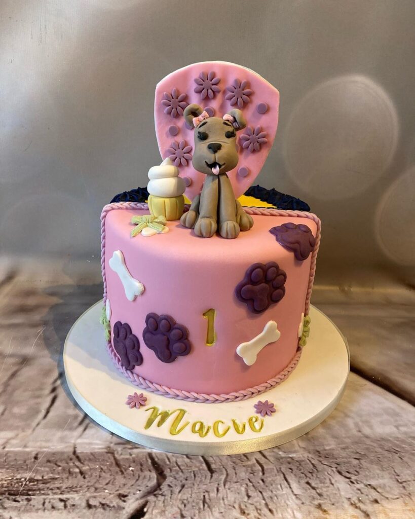 1st baby girl birthday party cake