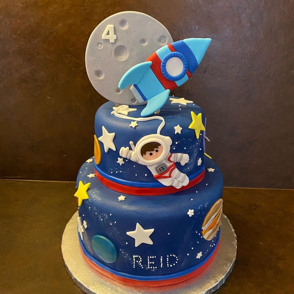 1st baby boy birthday party cake