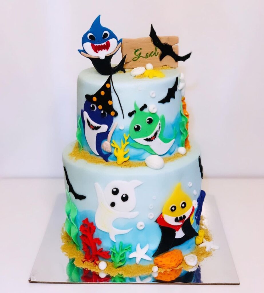 Baby Shark Birthday Cake baby shark birthday cake