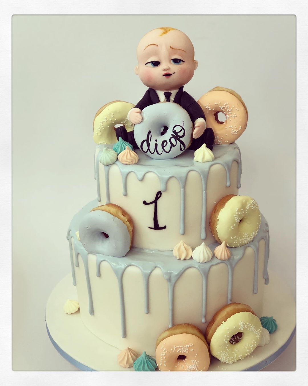 1st baby boy birthday party cake