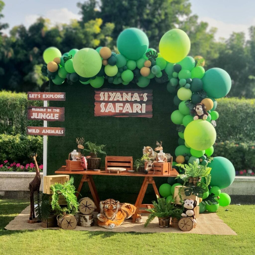 safari jungle birthday party ideas