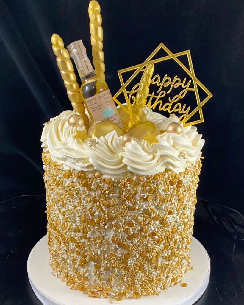 golden birthday cake golden birthday cake