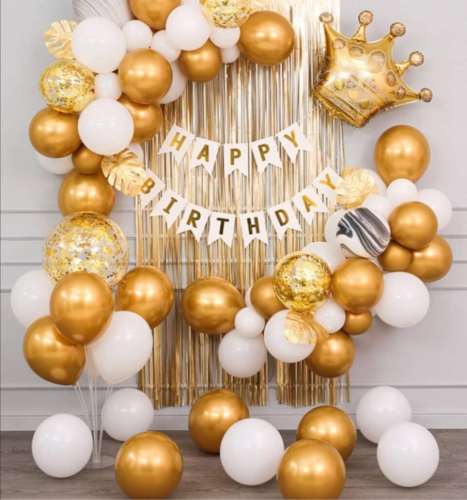 gold birthday party ideas