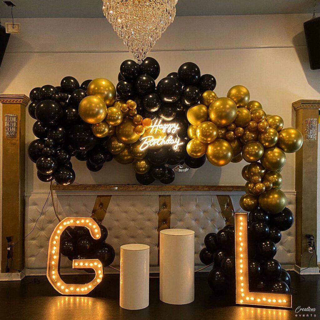 gold birthday party ideas