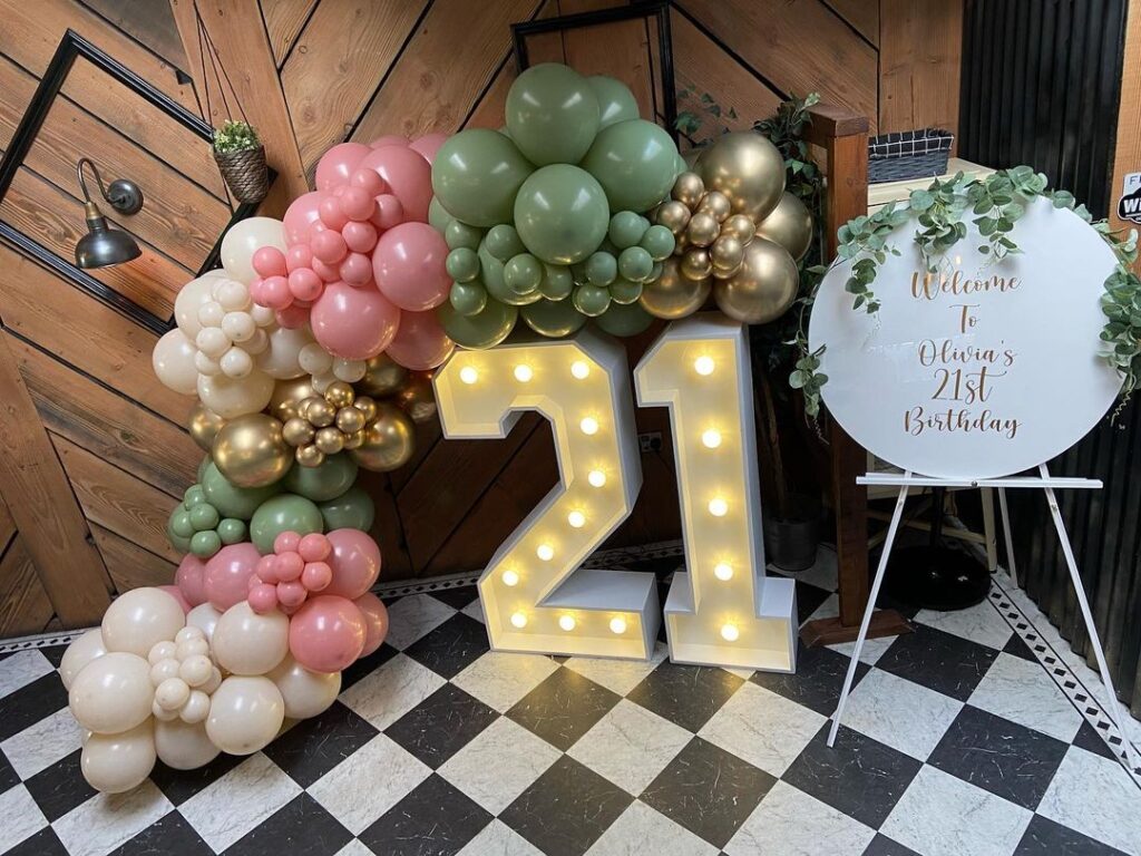 21st birthday party ideas