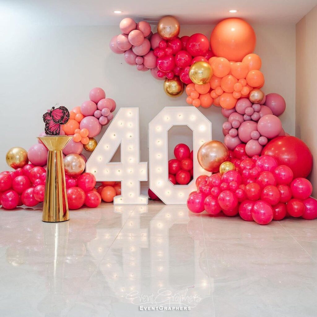 40th birthday party ideas