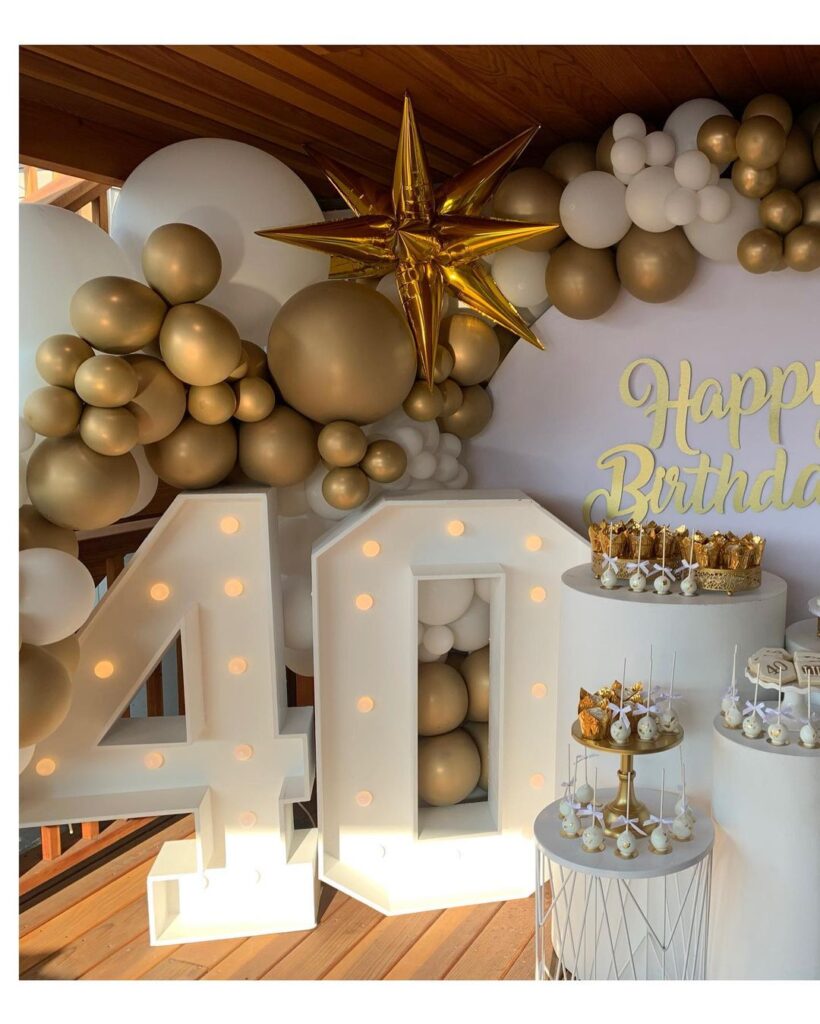 40th birthday party ideas