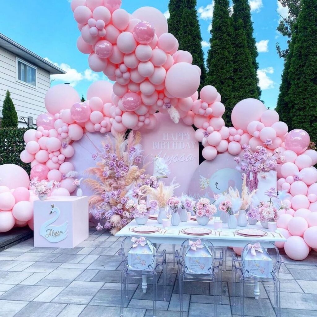 pink birthday party ideas