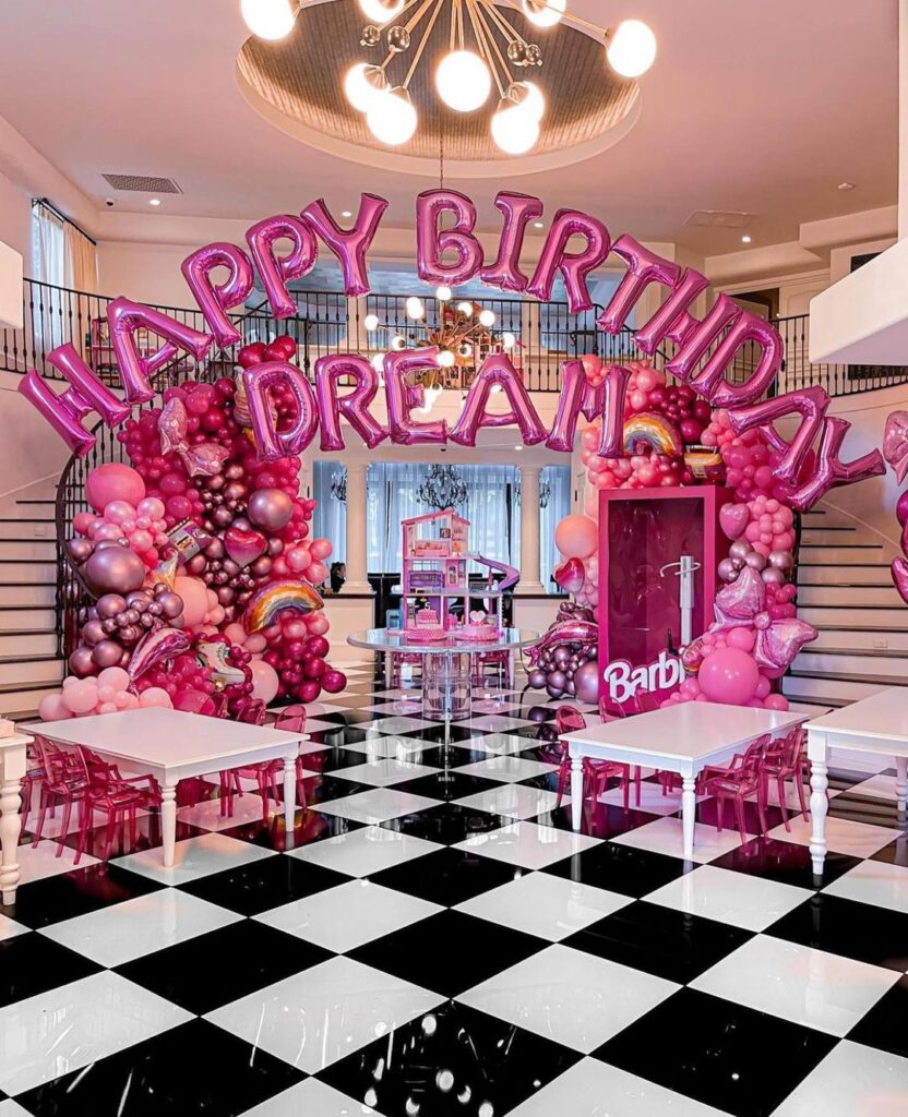 pink birthday party ideas