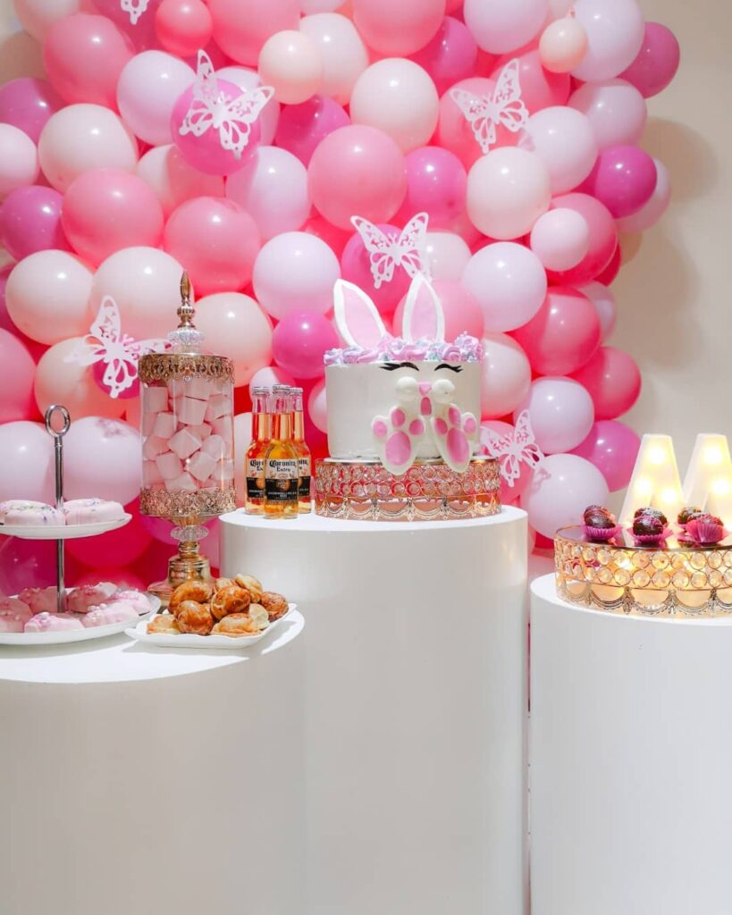 pink birthday party ideas