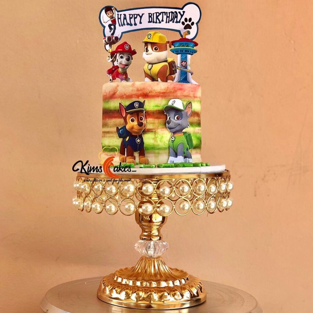 paw patrol birthday cake