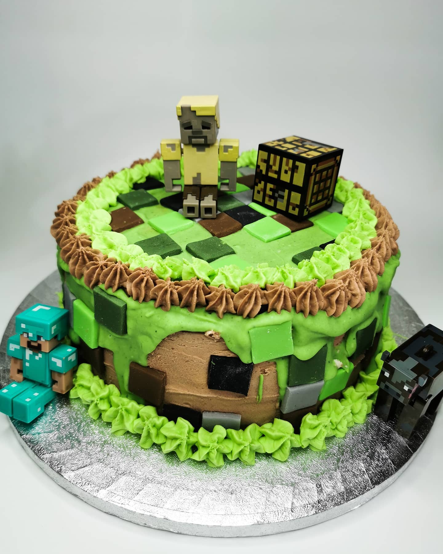 Minecraft Birthday Cake