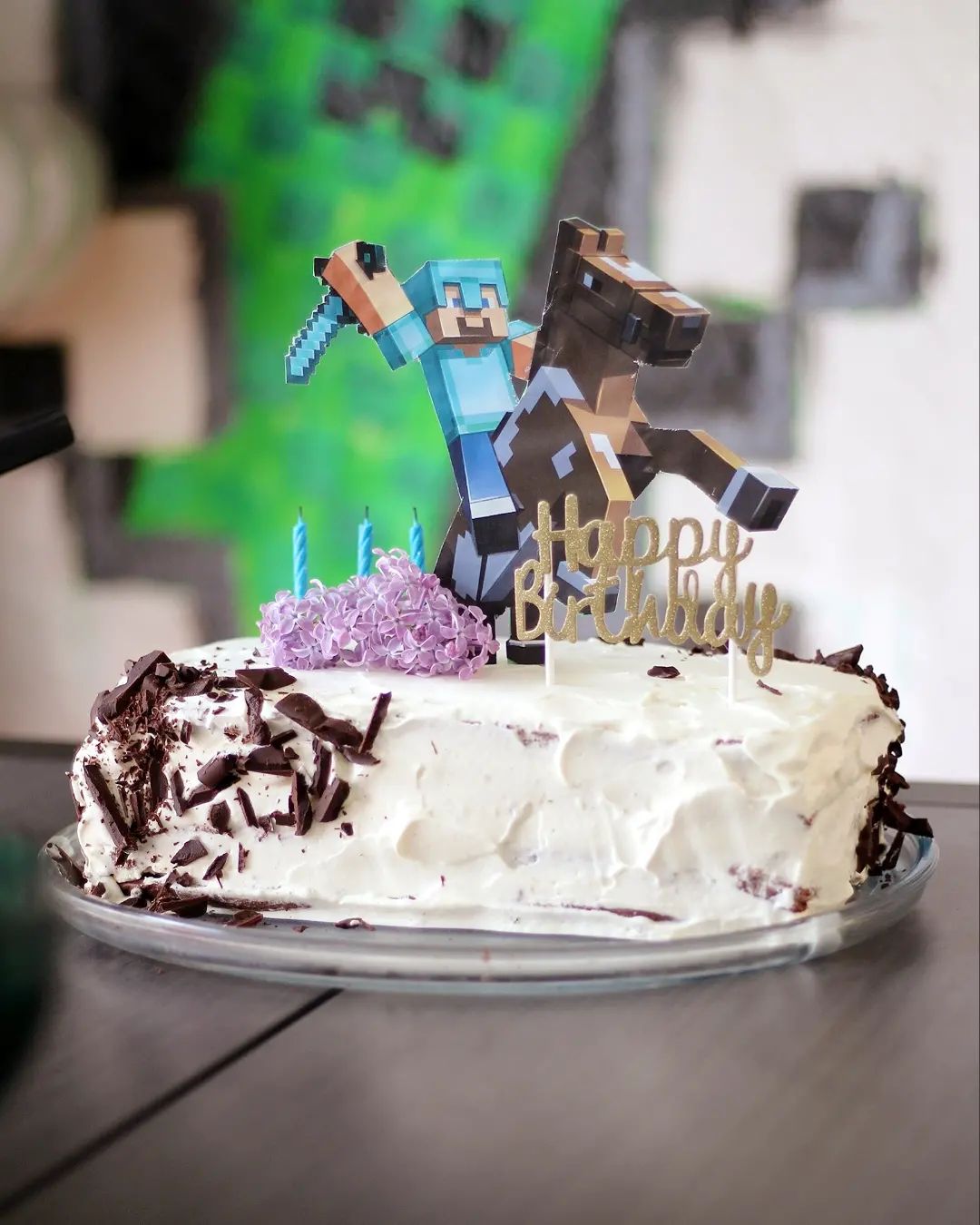 Minecraft Birthday Cake