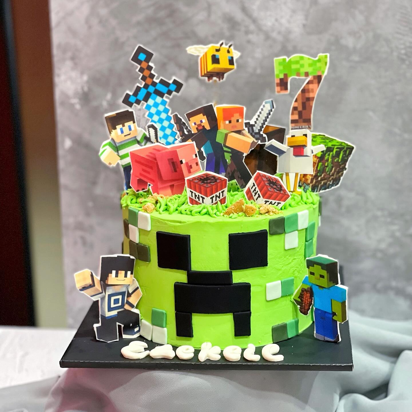 Minecraft Birthday Cake