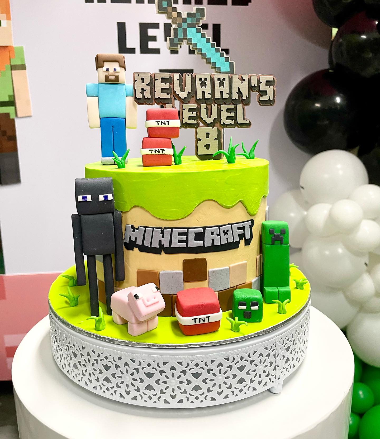 Minecraft Birthday Cake