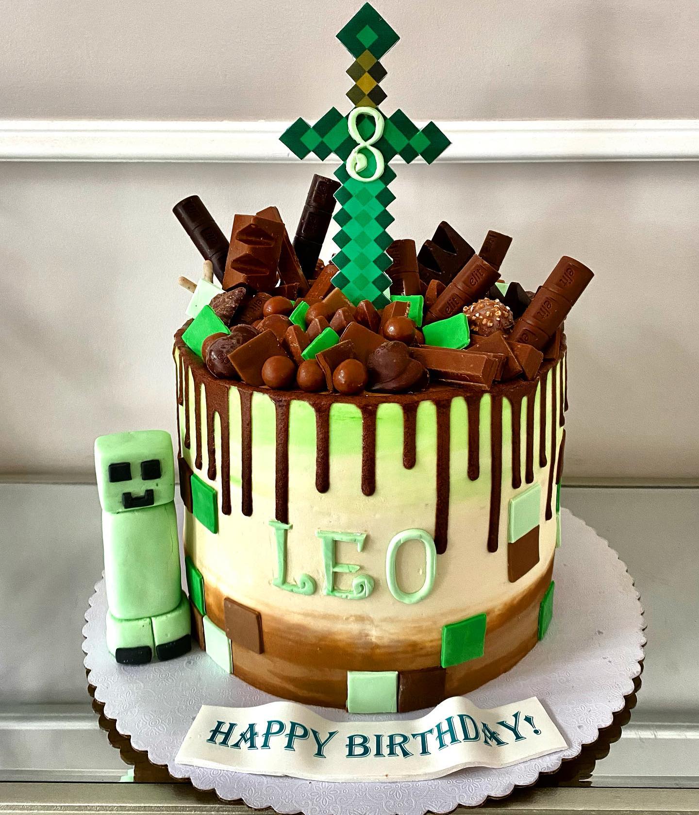 Minecraft Birthday Cake