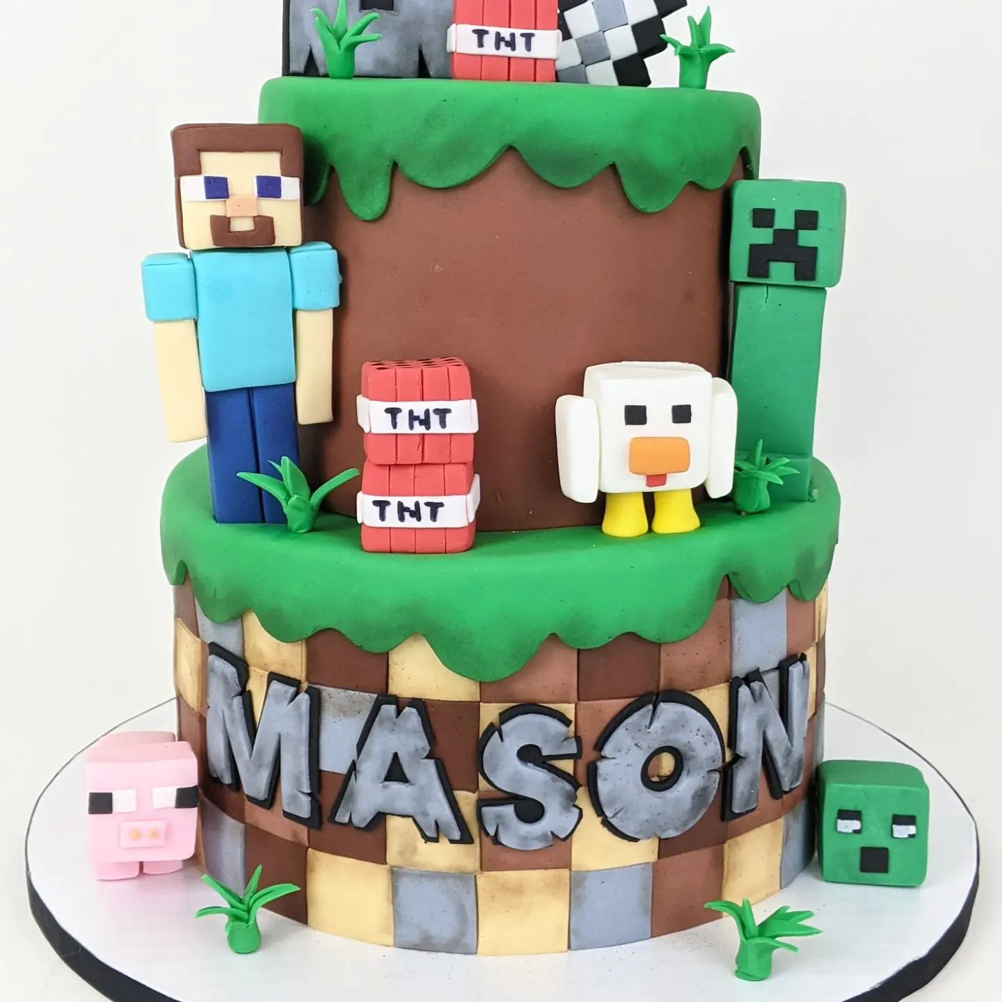 Minecraft Birthday Cake