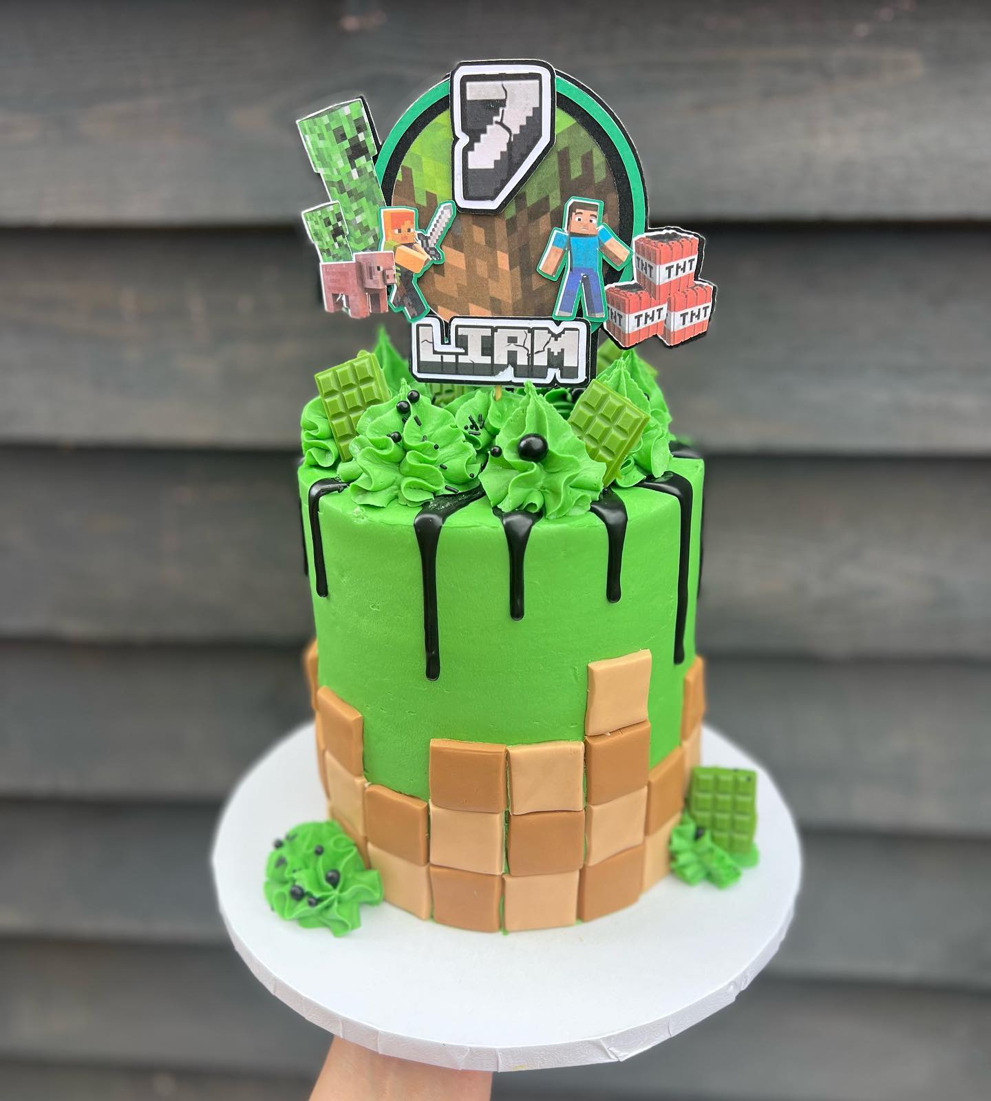 Minecraft Birthday Cake